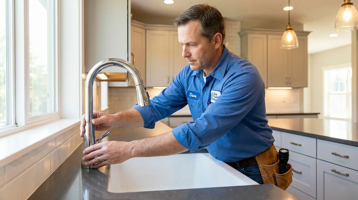 Kitchen faucet installation by Johns Plumbing LLC in Arizona City
